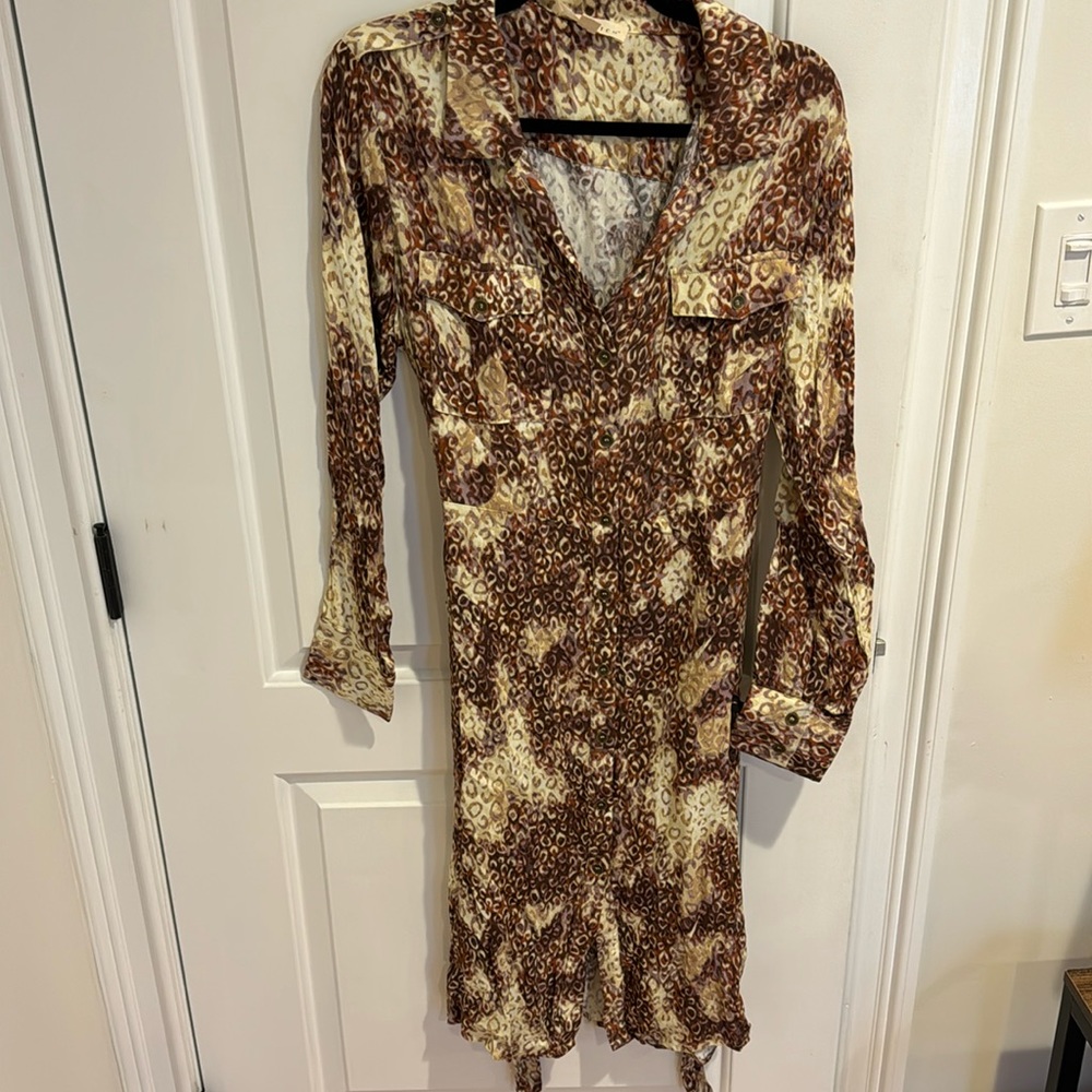 Cotton shirt dress